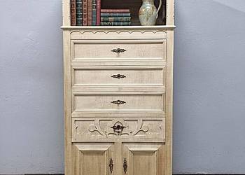 Bardzo Ładny Dębowy Słupek Secesyjny AntykiMarki.pl