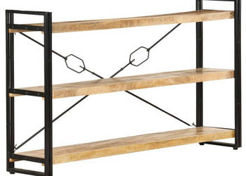 3-poziomowy regał 140x30x80 cm lite drewno mango WM-320620