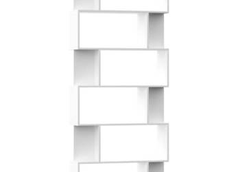 Regał na książki/przegroda biały 80x24x192 cm WM-800090