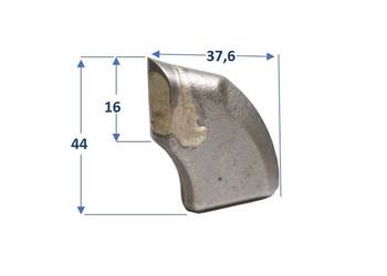 Ząb wiertniczy typu SHARK – 44x37x16mm