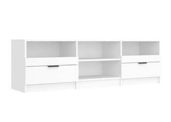 Szafka pod TV biała 150x335x45 cm materiał drewnopochodny WM-811457