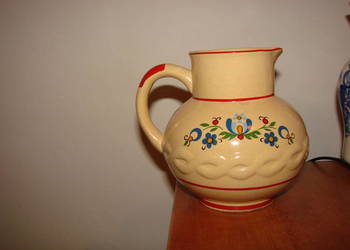 Bolesławiec wzór kaszubski dzbanek PRL
