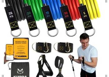 ZESTAW 5 GUM OPOROWYCH DO ĆWICZEŃ *wysoka jakość* + Skakanka
