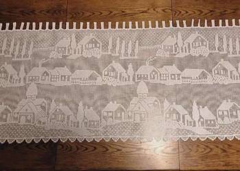 Firana bawełniana szydełkowa