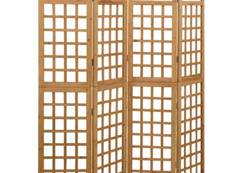 Parawan pokojowy 4-panelowy/trejaż drewno jodłowe 161x180 cm WM-316479