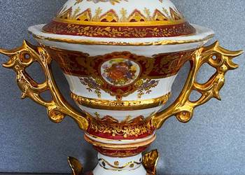 Amfora , waza, Chińska porcelana  z lat 80 tych . XX w .