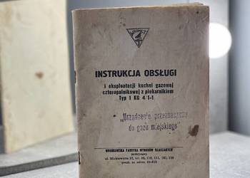 Instrukcja obsługi i ekploatacji kuchni gazowej czteropalnik
