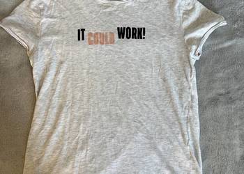 T-shirt / koszulka / bluzka z krótkim rękawem szara