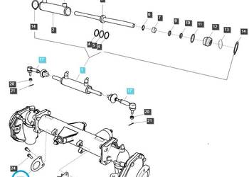 Prawy wspornik przedniego mostu / TRG400 / LS Tractor 40195037