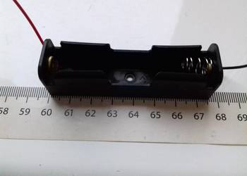 Koszyk na akumulatory 18650 z kablami, mocowanie 18650, na 1 sztuk 3.6V, 3.