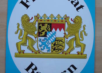 Tabliczka metalowa FREISTAAT BAYERN