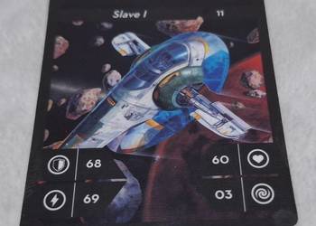 Karta Star Wars, Slave I, 11, Kaufland, 2019, 5x6cm (Kolekcje, hobby, karty