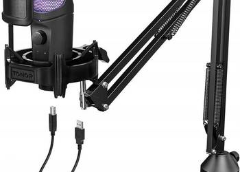 Mikrofon do Komputera USB TONOR TC40 RGB do Streamingu, Podcast, PS4/5, PC