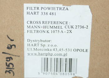 Filtr kabiny z węglem aktywnym BMW 5 (E39) 2.0-4.9 11.95-05.