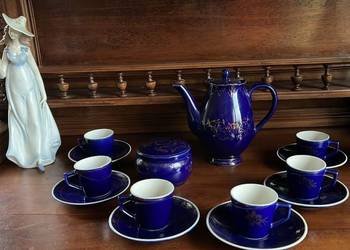 Kobaltowy serwis do kawy espresso. D. P. R. K. Korea.