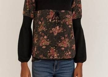 Golf w kwiatki bluzka S/M