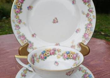 Zestaw trio zabytkowej porcelany marki Thomas Bavaria obecnie Rosenthal