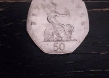 Moneta 50 pence  2001r