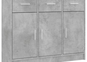 Szafka szarość betonu 91x28x75 cm materiał drewnopochodny WM-823012