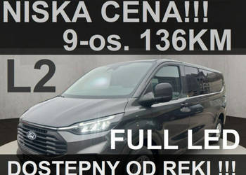 Ford Transit Custom 9-osob. 136KM Full Led Od ręki Super Cena Dostępny od …