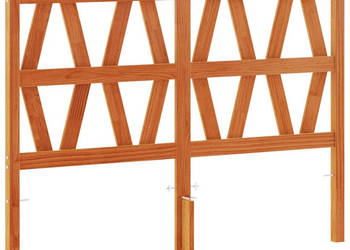 Wezgłowie do łóżka woskowy brąz 160 cm lite drewno sosnowe WM-844306