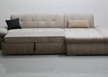 TSA Narożnik z funkcją spania kolor cappucino rozkładana rogówka salon sofa