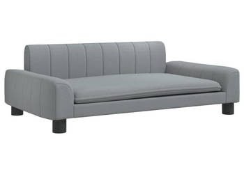 Sofa dla dzieci jasnoszara 90x53x30 cm obita tkaniną WM-3196258