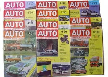 Auto Technika Motoryzacyjna pełny Rocznik 1990 nr 1-12 /1990 komplet