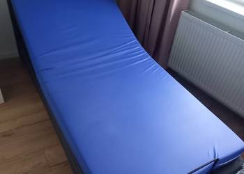 Elektrycznie regulowane łóżko DUKE 90X 200 z pilotem, ciemnoszare
