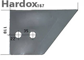 Lemiesz przedpłużka HARDOX FR2/P części do pługa GASSNER