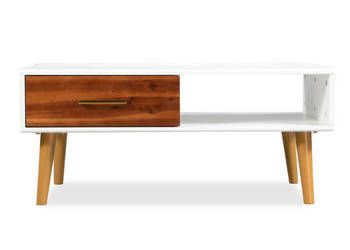 Stolik kawowy z drewna akacjowego 90x50x40 cm WM-245736