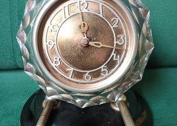 Zabytkowy kominkowy radziecki zegar Majak Kryształ