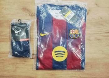 Stroje piłkarskie FC Barcelony dla dzieci 6-11