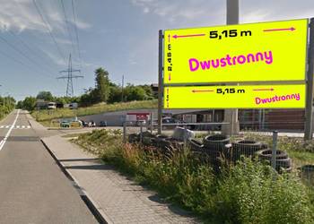 Reklama Billboard dwustronny 4 powierzchnie reklamowe