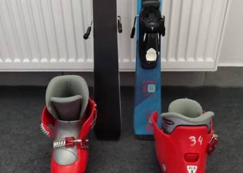 Narty z butami dla dziecka