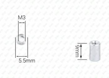 M3X9 SŁUPEK ALUMINIOWA TULEJA DYSTANSOWA STANDOFF GWINTOWANA ZŁĄCZNA MUFA
