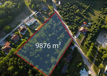 Duża działka 9876 m² przy lesie, blisko Pabianic