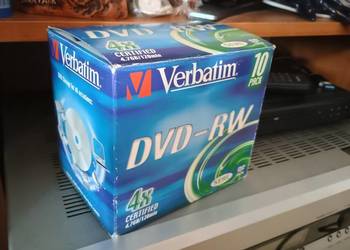 Dvd-RW 4.7GB/120 min  Verbatim 10sztuk  nowe folia