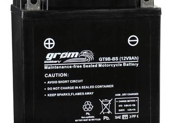 Akumulator motocyklowy Grom GT9B-BS 12V 9Ah 120a l+