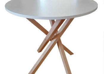 STÓŁ FI 70 CM OKRĄGŁY BIAŁY  STOLIK  ŁAWA  PODSTAWA PAJĄK