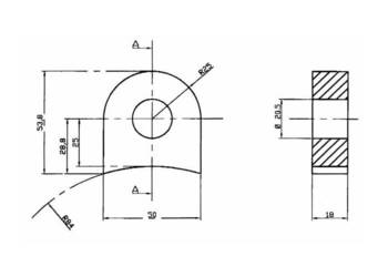 Wspornik młotka 20,5 mm 38743