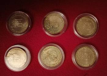 Srebrne monety tzw. mapka z PRL