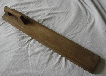 stara drewniana ręczna maglownica