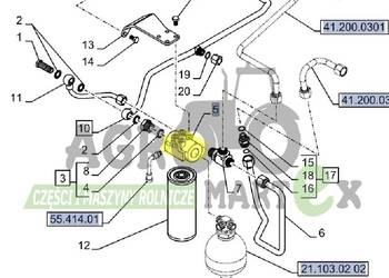 5185368 GŁOWICA KORPUS FILTRA CNH