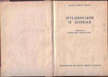 (0318) WYLĄDOWAŁEM W AUSTRALII – EGON ERWIN KISCH