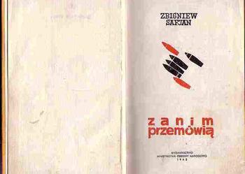 (5045) ZANIM PRZEMÓWIĄ – ZBIGNIEW SAFJAN