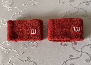 Frotki Wilson model Wristband vintage lata 90 czerwone opaski na nadgarstek