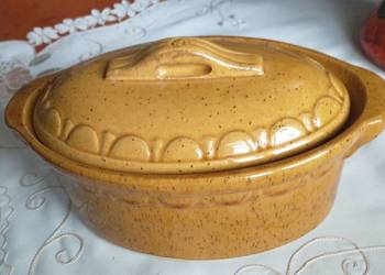 Ceramiczna forma do zapiekania z pokrywką, kamionka – Terrina / Pasztetowni