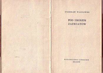 (6811) POD UROKIEM ZAŚWIATÓW – STANISŁAW WASYLEWSKI