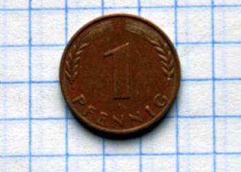 1 PFENNIG ( 1 FENIG ) 1950 ROK ( J ) - NIEMCY